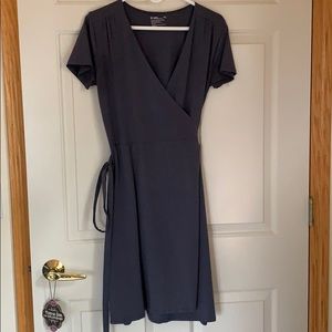 Organic cotton wrap around dress